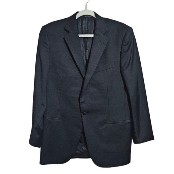 Ermenegildo Zegna MR. SID All Season Twill black wool blazer size EU54R US44R - Picture 1 of 9
